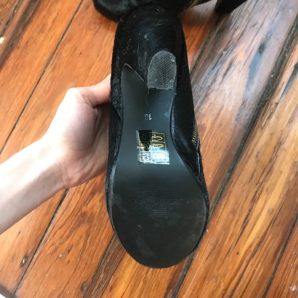 Steve Madden Leather 'Joplynn' Calf Hair Bootie - Picture 4 of 5